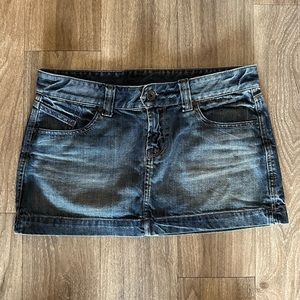 Express Denim mini skirt